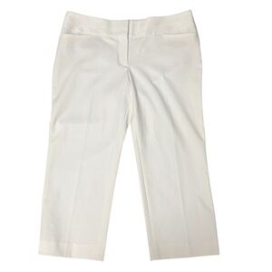 Express Editor White Crop Pants Size 12